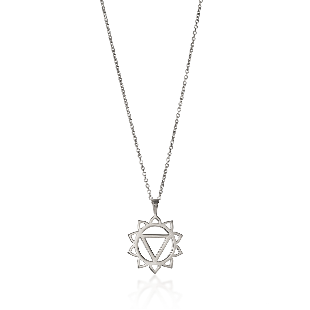 Solar Plexus Chakra Silver Necklace